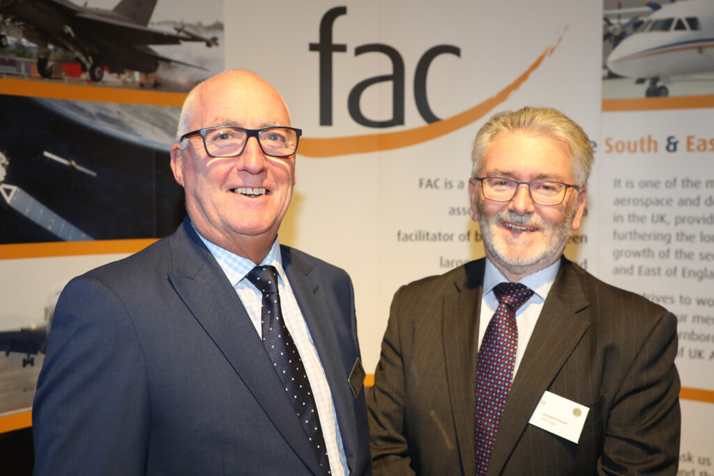 Alan Fisher, CEO of FAC, with Chairman Graham Chisnall
