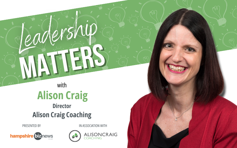 Leadership Matters banner with Alison Craig